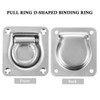 JECOMPRIS Easy Install Lashing d Ring Anchor Zinc Plated D-ring