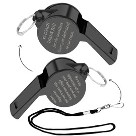 ENSIANTH Coach Whistle Gifts #1 Coach Thank You Gift for Soccer Basketball Baseball Coach Appreciation Gift Coach Whistle with Lanyard (#1 Coach)