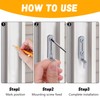 Nkiy Quen 6 Pcs A 148 Steel Sliding Screen Door