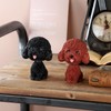 IBWell Mini Bobbing-Head Dog for Car Dash Board Decor（Poodle） (Brownish
