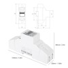 DDS1891 Single Phase Din Rail Energy Meter 2P Backlight Electric