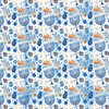 Izzy 'n' Dizzy Hanukkah Wrapping Paper - Metallic Blue Gift