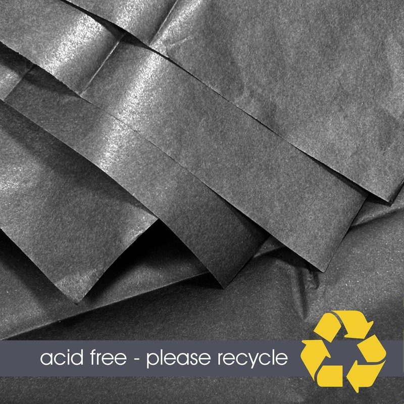 Black Tissue | 8 Sheets 50x70cm | 2 Packs, Each