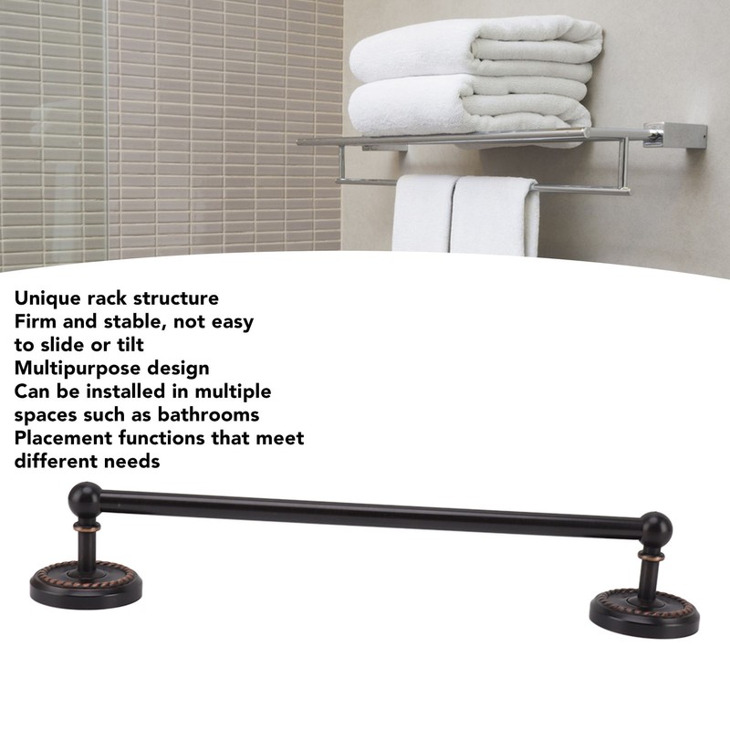 All Copper Bathroom Towel Bar European Style Wall Mounted Towel