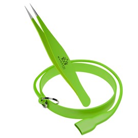 Majestic Bombay Point Tweezer for Women and Men – Splinter Ticks,Facial, Brow and Ingrown Hair Removal–Sharp, Needle Nose, Surgical Tweezers Precision best tweezers for chin hair X Drop Wristband