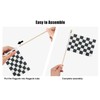 HSQCEZ 12Pcs Small Checkered Black and White Racing Flags on