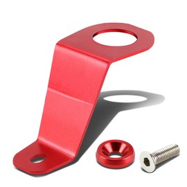 For Honda Civic EG Billet Aluminum Radiator Stay Mount Bracket+Washer (Red)