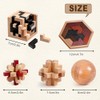 5PCS Wooden Puzzles for Adults & Kids – Cube &