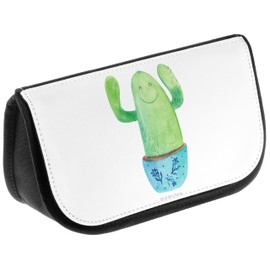 Mr & Mrs Panda Cosmetic Bag Happy – 100% Handmade in North Germany – Cactus Cactus Cacti, Slogan, Motivation, Fun, Child Safety, Reboot Office Colleague Office Casual, Colleague, Friend, Mum, Family Training Cosmetic Bag, Cosmetic Bag, Pouch, Cosmetic, W