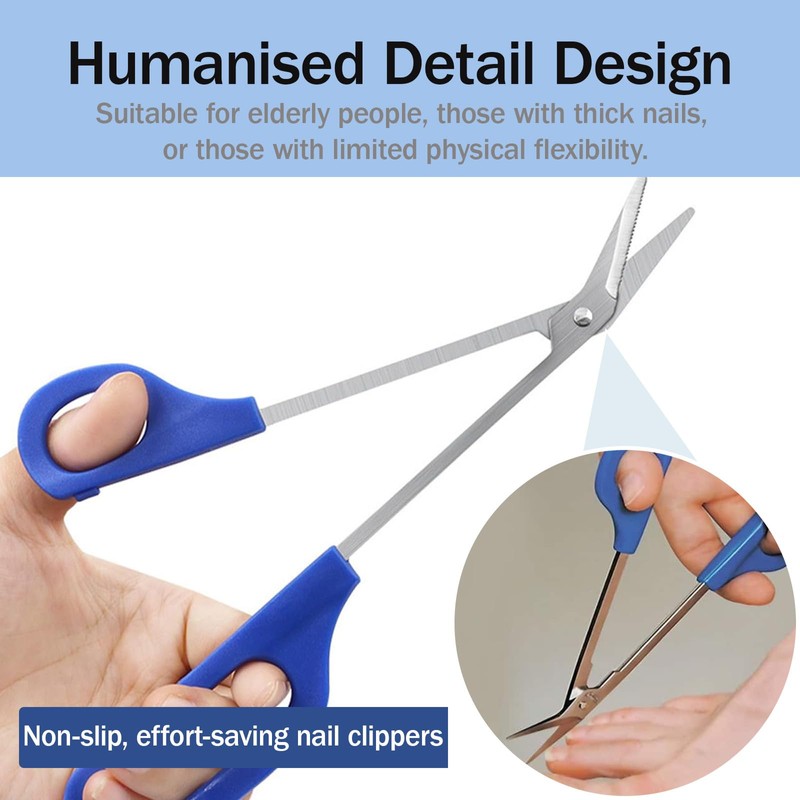 Yuecoom Long Handle Toenail Scissors, Toenail Scissors For Thick Nails