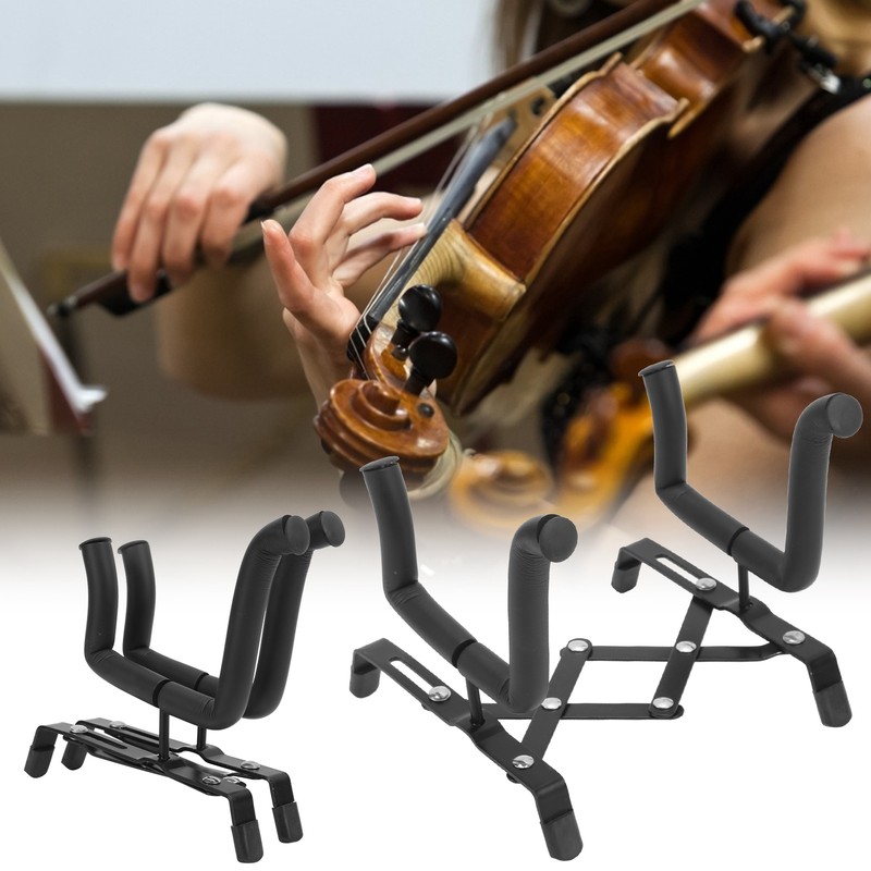 Foldable Violin Stand Portable Rack Holder Holding Rack Instrument Accessory