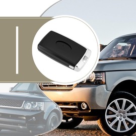 YINETTECH 1pc 5 Button Key Case Fob Remote Key Shell Cover Remote Control 5 Button Pad Compatible with Range Rover Evoque Sport L551 L405 2018, Black