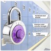 HZSY Combination Padlock 1 Pack, Fixed Dial Combination Padlock with