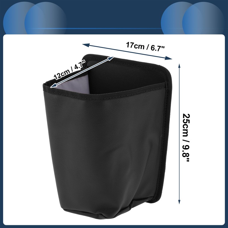 INFINAUTO Car Trash Can Front Seats 6.7" Length 4.7" Width