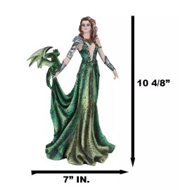 Ebros Seductive Elphaba Dragon Witch Doctor Warrior Statue 10"H By Nene Thomas