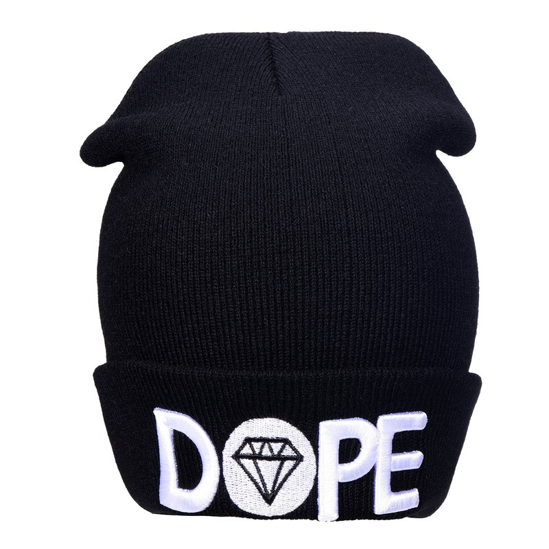 DonDon Men's Beanie Statement Winter Hat, dope