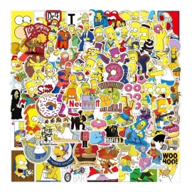 Simpsons 100 Calcomanias Stickers Contra Agua Tv Serie