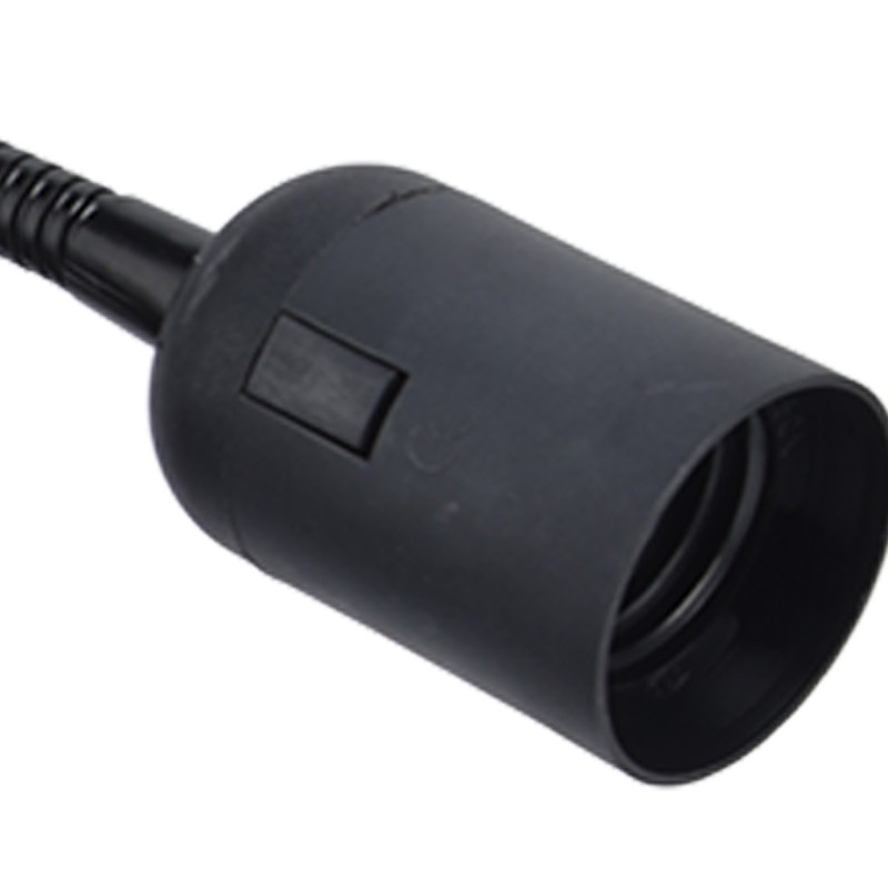 Table Lamp Holder E27/E26 Black Double Headed 360 Degree Adjustable