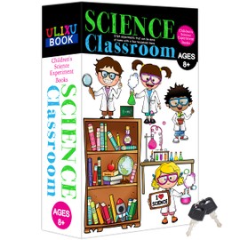 Science Book Safe Storage Box with Real Pages Combination Lock Box Money Safe Book Storage Lock Boxes for Personal Items Large Capacity Diversion Safes Hold Phone,Cash