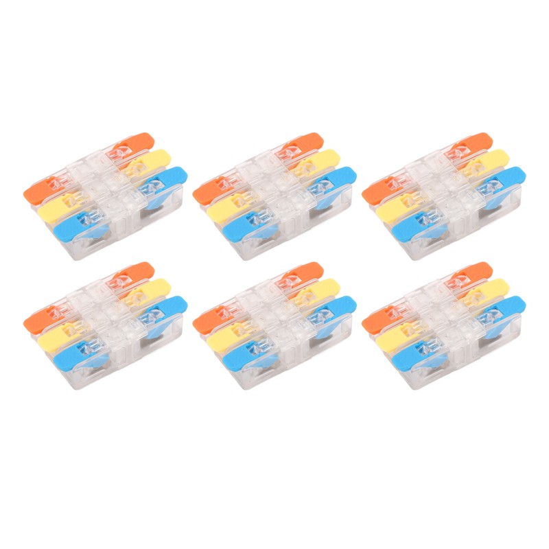 10Pcs Lever Wire Connector Electrical Quick Wiring Connect Inline Splicing
