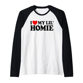 I Love My Lil' Homie Raglan Baseball Tee