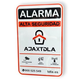 DOES NOT LOOK REAL IS IT SUPER GLUE AND ALUMINUM WE SELL ALARMS AJAX SPECIAL FLOOR SIGN ALARM ALARM ORANGE 14x9cm 0.8mm