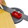Upgrade Stainless Steel Angle Protractor– Precision 0°-180°Angle Finder for Marking