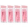 200Pcs Double Head 50pcs/Box Toothpick Dental Floss, Pink