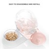 Pet Water Dispenser Food Feeder Cat Automatic Drinking Snail Shape