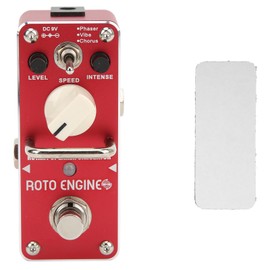 Rotary Speaker Simulator Pedal Metal Red Guitars Effect Pedals with 3 Effects Modes