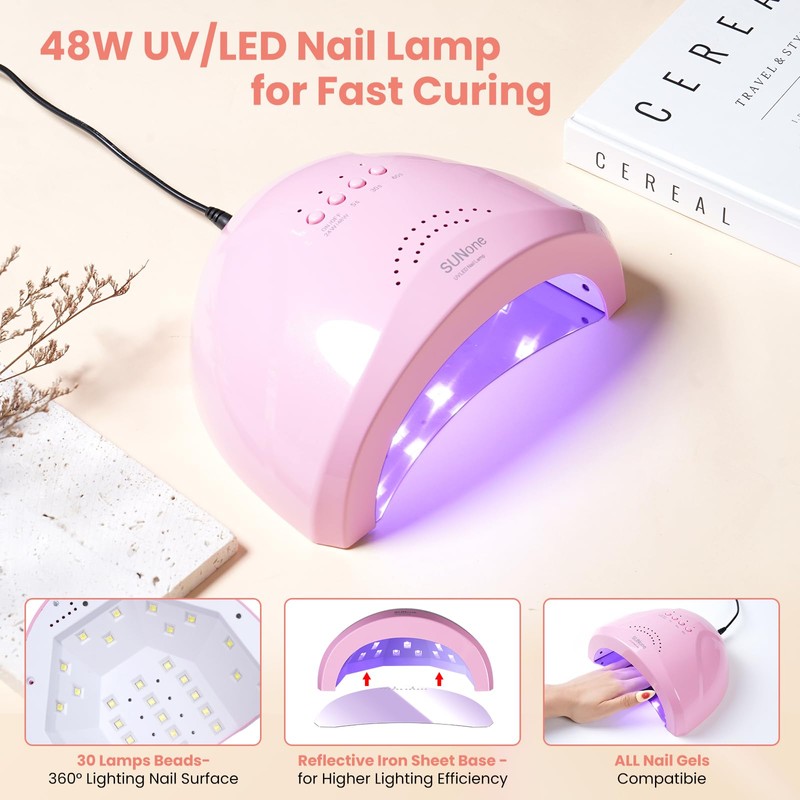 Nail Kit for Beginners with Everything: Practice Nail Hand Acrylic