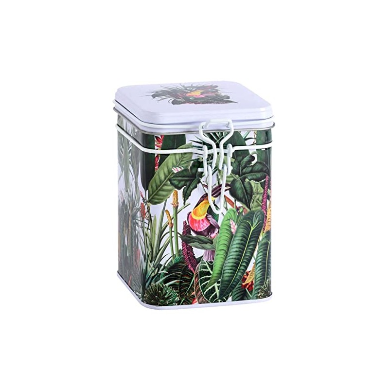 Rainforest Light Square Tea Coffee Caddy 150g