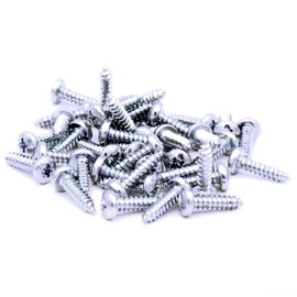 No.10 x 1 (4.8mm x 25mm) Pozi Pan Self-Tapping Screw - Steel (Pack of 50)