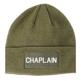 Kings Of NY Christian Chaplain Winter Knit Adult Beanie Hat Olive Green