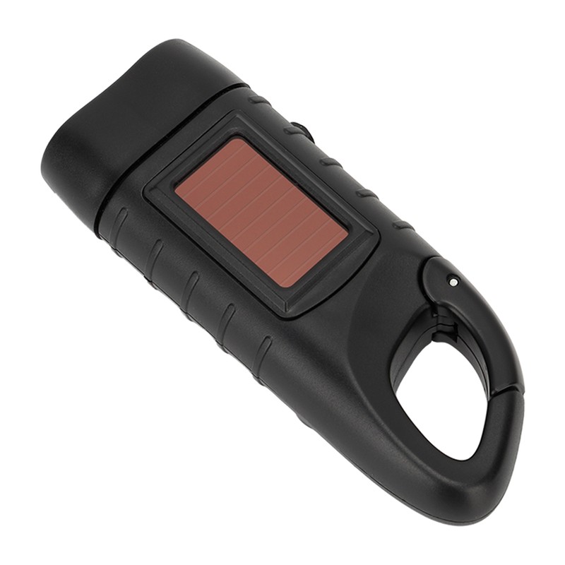 Hand Crank Solar Powered Flashlight Emergency Rechargeable LED Flashlight Self