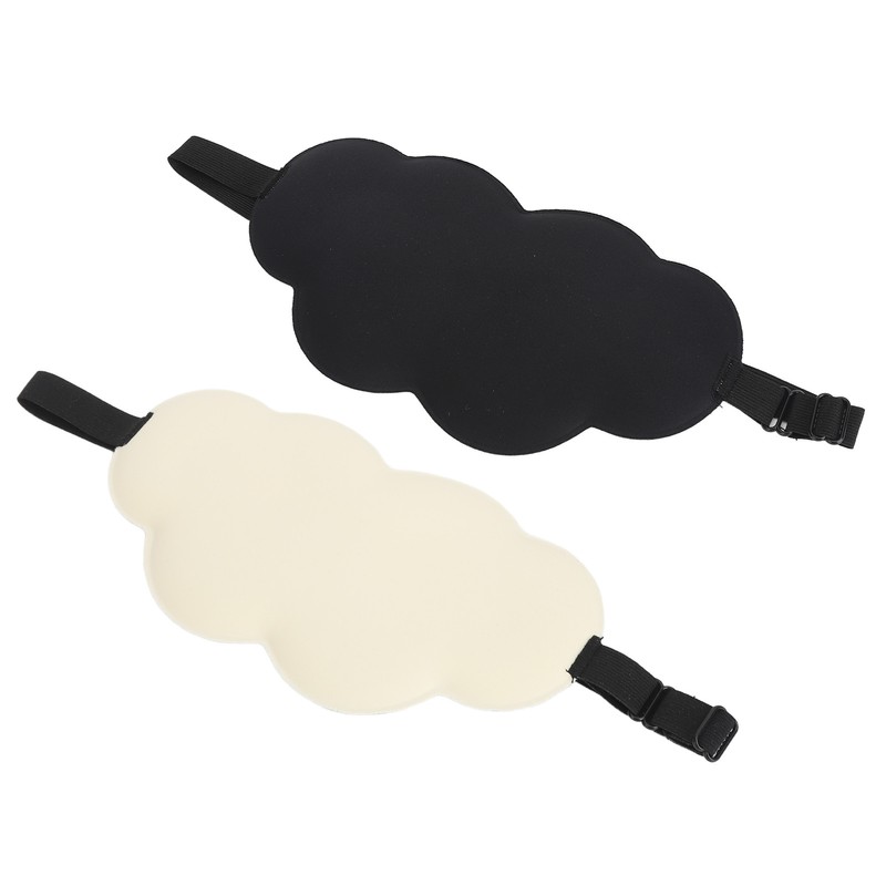 2Pcs Sleep Eye Shade Cloud Shape Versatile Comfortable Breathable Skin