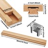 Wood Drawer Slides 4PCS 15.7 Inch Wooden Drawer Rails Classic