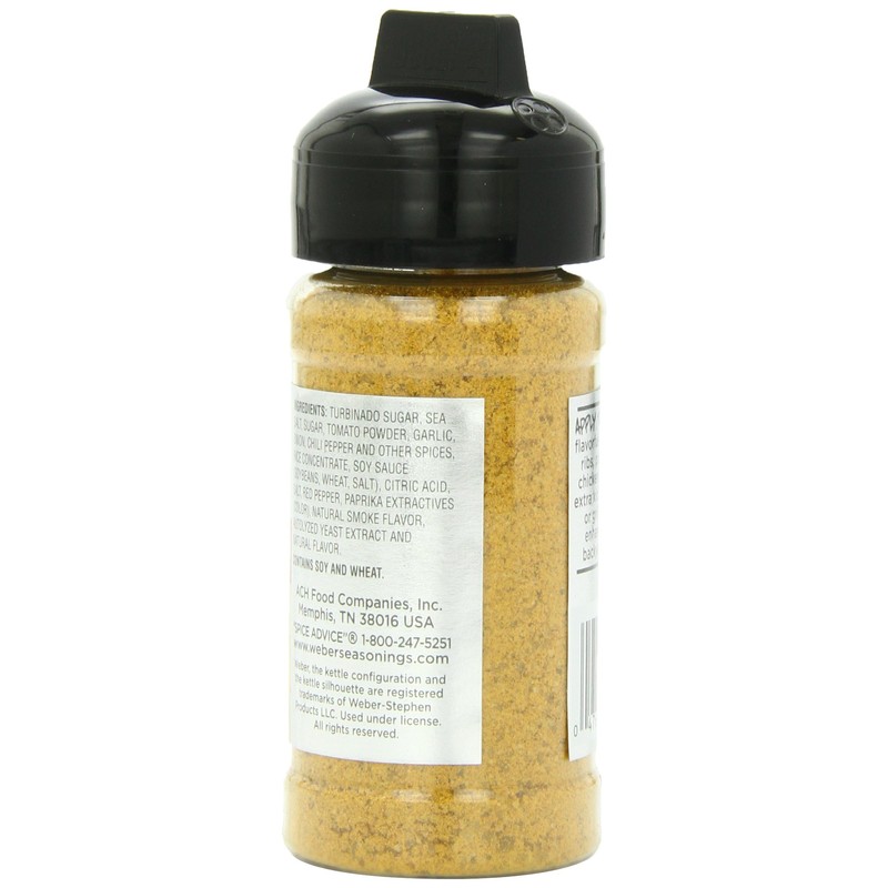 Weber Grill Seasoning Sweet'N Tangy BBQ, 3-Ounce (Pack of 6)