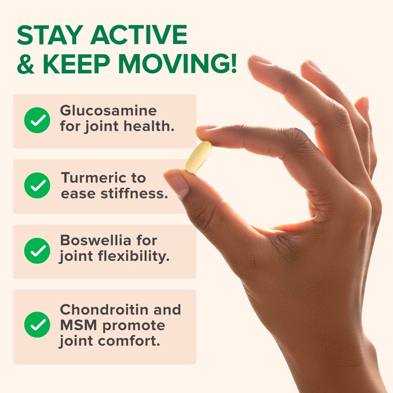 Zenwise Health Joint Support Supplement with Glucosamine Chondroitin MSM, Curcumin