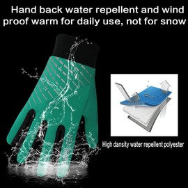 FINGER TEN Children's Winter Gloves (2 - 15 Years) Light for Boys, Girls’ Cycling / Running / Football / Gloves, Outdoor Sports, Touch Screen, Warm, Windproof, Non-Slip Pair, S, M, L, XL, green, xl