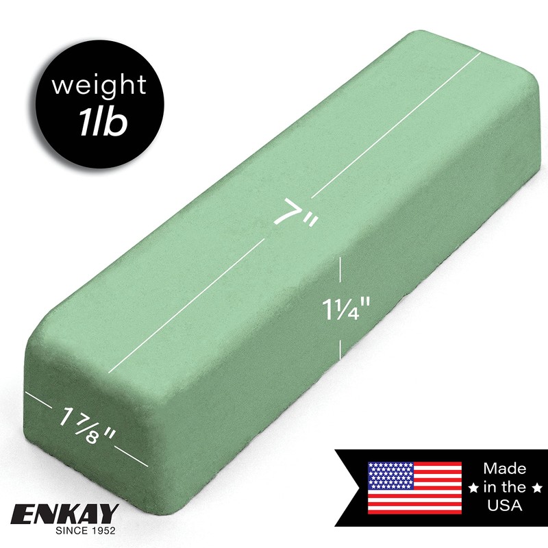 ENKAY - Green Stainless Steel Polishing Compound, 1 Lb. (U.S.