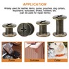 120Sets Chicago Screws, 6 Sizes Leather Rivets Assorted Kit, Chicago