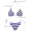 RELLECIGA Womens Triangle Bikini Set Swimsuit For Women Navy Blue
