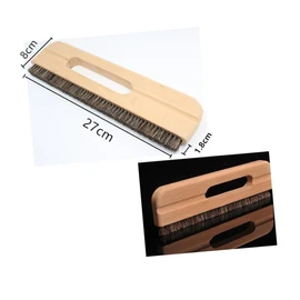 LALAFINA Wall Covering Tool Large Bristle Brush Wallpaper Smoother Heat-Resistant for Dry/Wet Surfaces