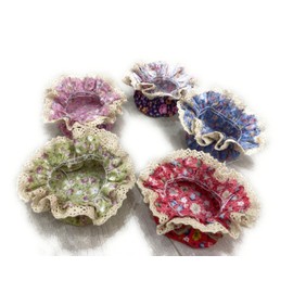 10 Pieces Elastic Jar Cover Cloth - 100% Cotton Jar Cover Cloth - Stretchy Colorful (Red,Blue,Yellow,Pink,Green) Flowered Pattern - Breathable Fermentation Lid Bowl - Reusable Elastic Cloth Jar Covers