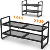 SNTD Shoe Rack - Expandable Shoe Organizer for Closet, Adjustable