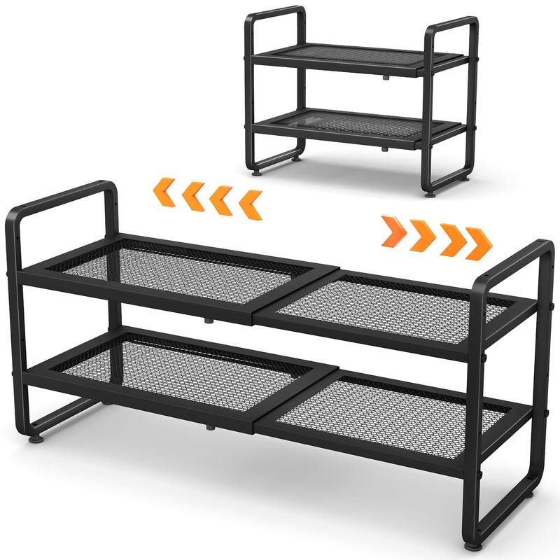 SNTD Shoe Rack - Expandable Shoe Organizer for Closet, Adjustable