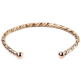 Torin Bangle Diameter 6.4 cm Viking Bracelet Hand-Forged Antique Bronze, Bronze