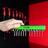 Olsa Tools Hex Bit Organizer with Magnetic Base - Green