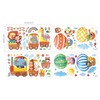 DECOWALL DA-1406 Train and Hot Air Balloons Cars Planes Animals